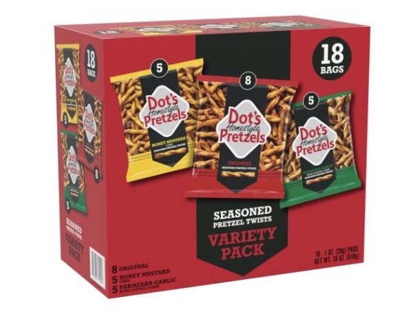 Dot’s Pretzels Variety Pack, 18 count only $8.47 shipped!